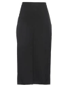 The Row Woman Midi Skirt Black Size 2 Wool In Black