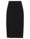 The Row Midi Pencil Skirt In Black Wool In Black