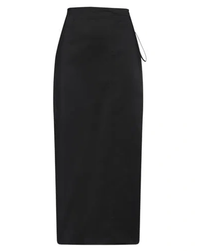 The Row Woman Midi Skirt Black Size S Cotton, Polyacrylic