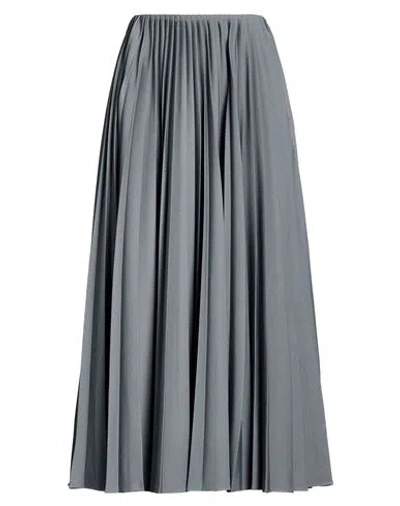 The Row Woman Midi Skirt Grey Size 0 Polyester, Virgin Wool