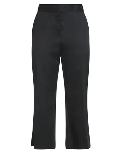 The Row Woman Pants Black Size 8 Cotton, Cashmere, Elastane
