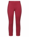 The Row Woman Pants Burgundy Size 10 Virgin Wool, Elastane In Red