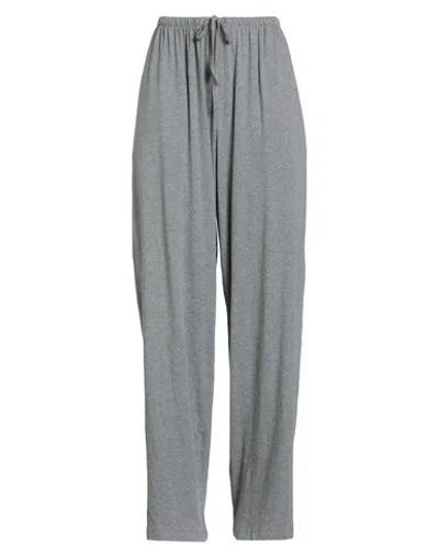 The Row Woman Pants Grey Size M Cotton In Gray