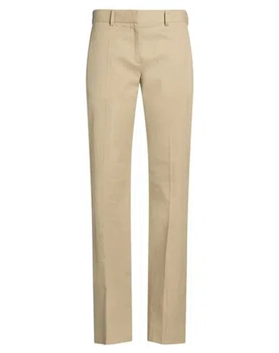 The Row Woman Pants Khaki Size 2 Cotton, Elastane In Brown