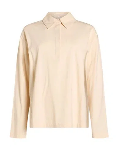 The Row Woman Polo Shirt Cream Size M Cotton In White