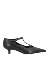 The Row Cyd 38mm Leather Pumps In Black
