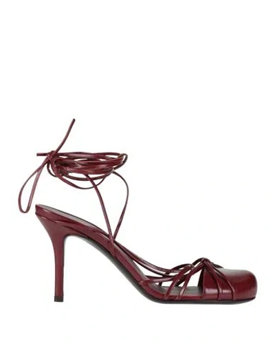 The Row Woman Pumps Burgundy Size 7.5 Leather