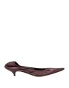 The Row Woman Pumps Plum Size 6 Leather
