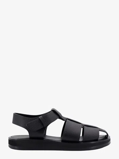 The Row Woman Sandals Woman Black Sandals In 黑色