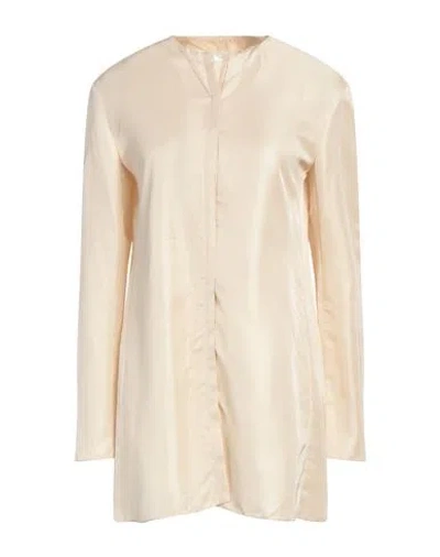 The Row Woman Shirt Beige Size 8 Viscose, Cupro