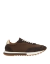 The Row Owen Suede-trimmed Nylon Runner Sneakers In Brown