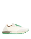 The Row Woman Sneakers Cream Size 8 Soft Leather, Textile Fibers In White