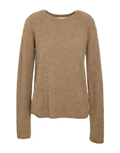 The Row Woman Sweater Khaki Size M Cotton, Lycra In Brown