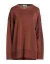 The Row Woman Sweater Rust Size M Viscose In Red