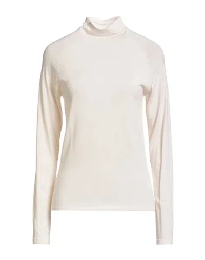 The Row Woman Turtleneck Ivory Size M Wool In White