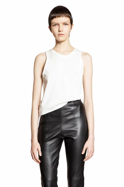 The Row Woman White T-shirts & Tank Tops