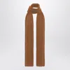 The Row Amios Scarf In Brown Wool In Brown