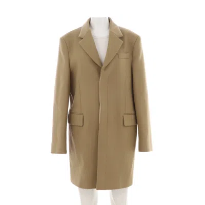 The Row Women's Antuan Mid-length Coat Wool Blend In Beige