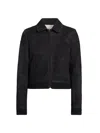 The Row Axelette Suede Jacket In Black