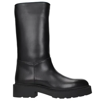 The Row Women's Boots Black Leather