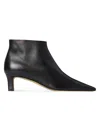 The Row Black Carla 45 Ankle Boots In Leather In Black
