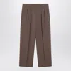 The Row Tailored Trousers With Pleated Design And Pockets In Brown