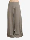 The Row Dela Flared Trousers In Gtp Grey Taupe