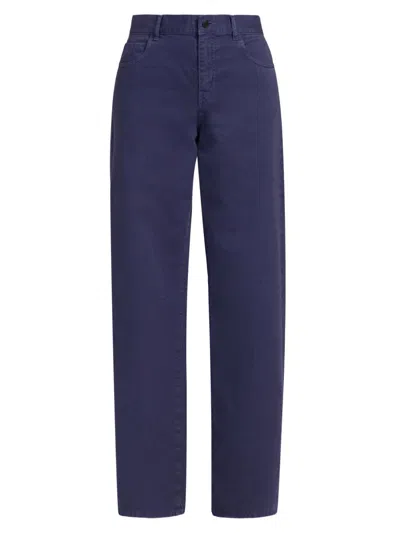 The Row Women's Eglitta Cotton Straight Jeans In Blue