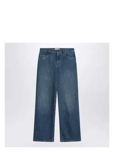 THE ROW WOMEN'S EGLITTA WIDE FADED JEANS