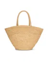 The Row Neutral Emilie Raffia Tote Bag In Natural
