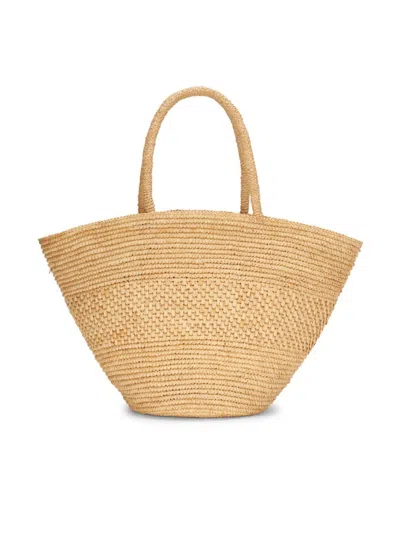 The Row Emilie Crocheted Raffia Tote In Natural