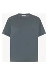 The Row Florie Short-sleeve Cotton Top In Topo