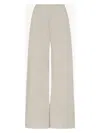 The Row Women's Gala Pants With Elastic Waist White In Blanco