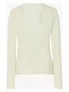 The Row Imperia Long-sleeved Cashmere Cardigan In Neutral