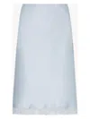 The Row Irene Blue Lingerie Skirt In Azul