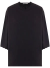 The Row Issi Short-sleeve Oversized Top In Black