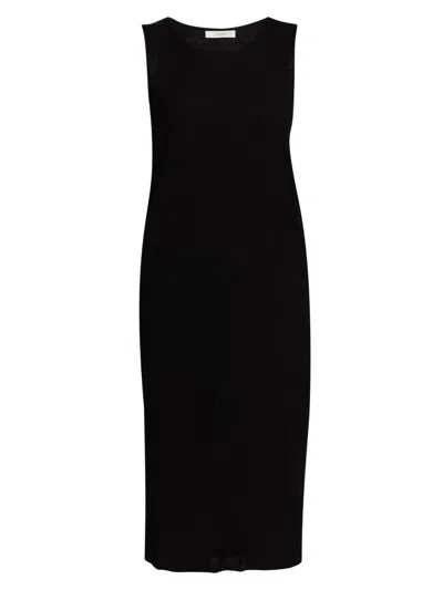 The Row Women's Jovienne Linen-blend Sheath Dress In Black