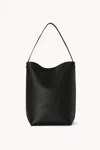 The Row Large Lux Park Leather Tote Bag In Bag Black Ang