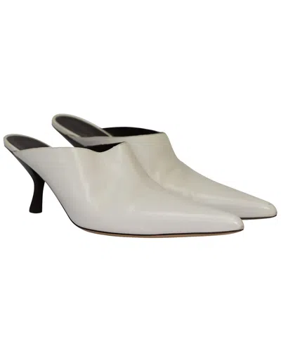 Pre-owned The Row Women's Leather Bourgeoise Point-toe Mule (authentic Pre-loved)