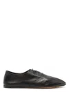 The Row 10mm Awar Leather Lace-up Shoes In Black
