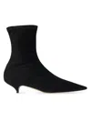 The Row Liisa Suede Kitten-heel Booties In Multi