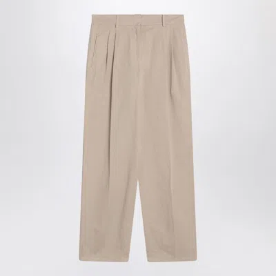 The Row Women's Lilas Cotton And Linen Trousers