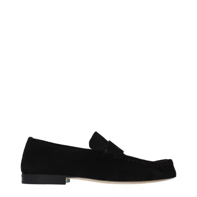 THE ROW THE ROW WOMEN'S LOAFERS SUEDE BLACK