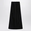 The Row Saul Cotton And Silk Long Skirt In Black