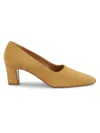 The Row Women's Marta 65mm Suede Pumps In Tan