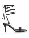 The Row Women's Maud Leather Strappy Sandals In Black