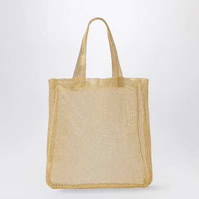 The Row Women's Mini Tote Bag Imogen In Gold-plated Brass