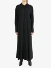 The Row Myra Silk Shirtdress In Blk Black