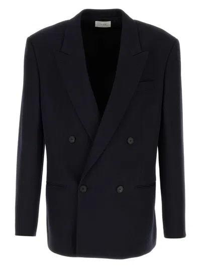 THE ROW WOMEN'S NAVY WOOL DONNES JACKET