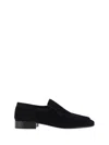 The Row Loafer Aus Wildleder In Black